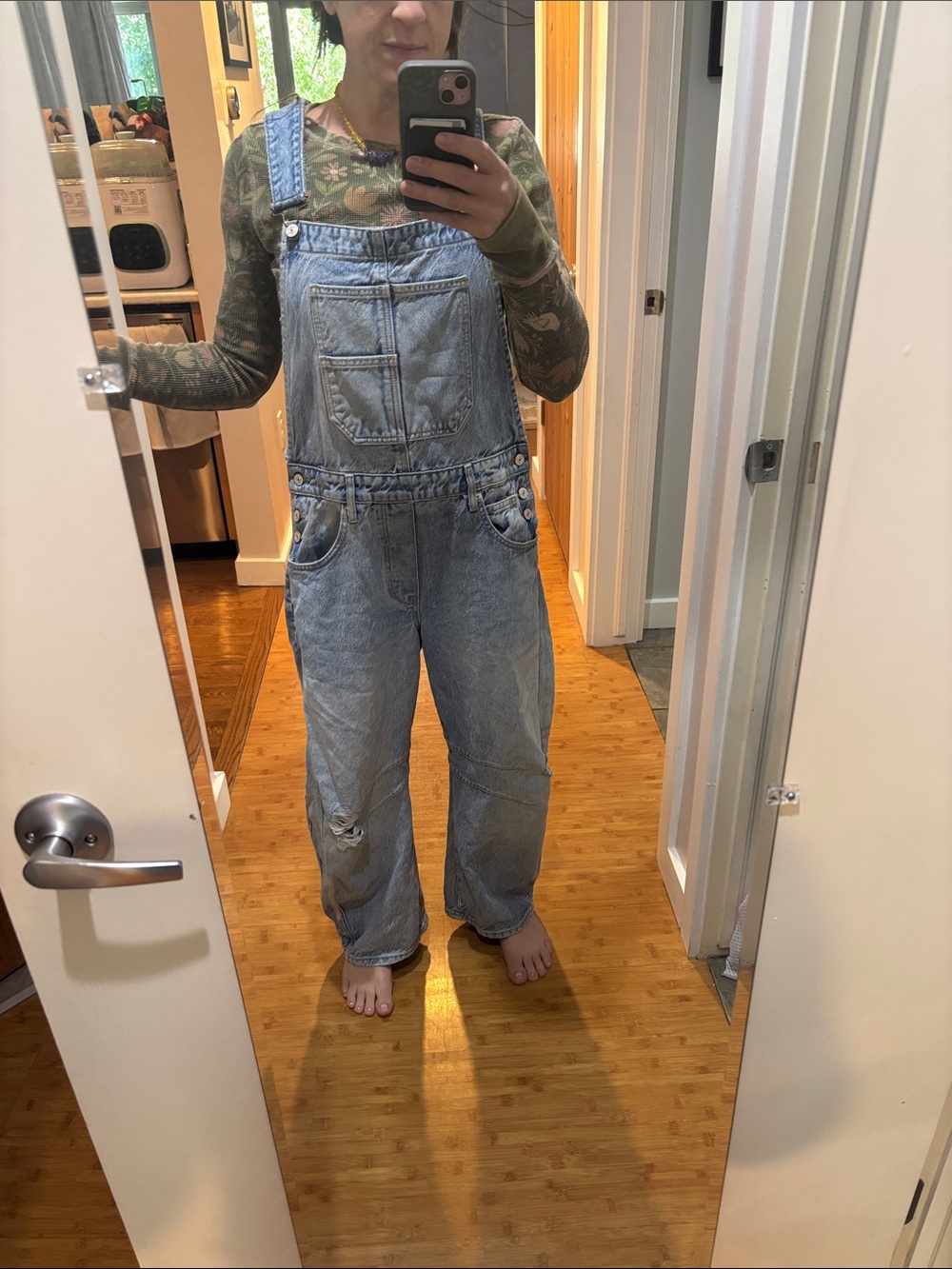 We The Free Good luck barrel overalls